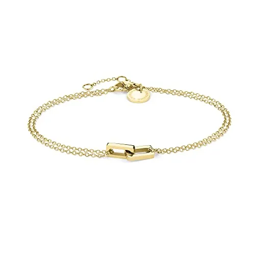 Liebeskind Berlin Armband LJ-1289-B-20 IP Gold - Elegantes Damenarmband aus poliertem Edelstahl, verstellbar von 17 bis 20 cm. Perfekt kombinierbar und ein ideales Geschenk für jeden Anlass in exklusiver LIEBESKIND BERLIN Qualität.