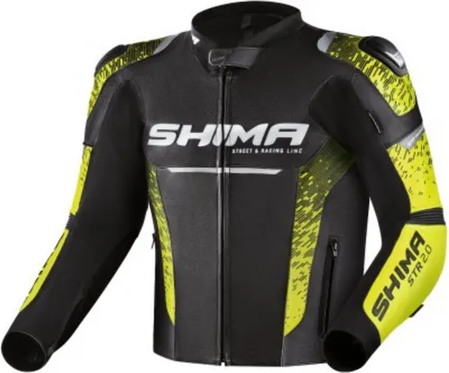 SHIMA STR 2.0 Motorradjacke Herren mit Protektoren in gelb von Shima