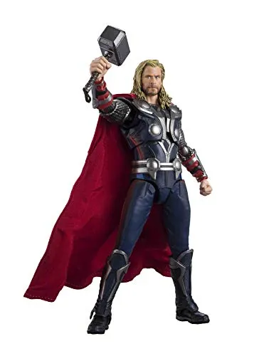 Bandai S.H.FIGUARTS Thor Avengers Assemble Edition Figur 12854 - Action- & Spielfiguren, detailgetreue Nachbildung des Thor Charakters aus Avengers mit zahlreichen Zubehörteilen für kreative Spielmöglichkeiten.