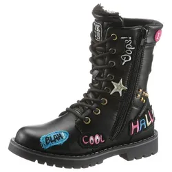 Dockers by Gerli Unisex Kinder Combat Boots - Warme Schnürstiefel für Jungen und Mädchen - Wanderschuhe, warm gefüttert und ideal für kalte Wintertage, bieten perfekten Komfort und Stil für die Kleinsten.