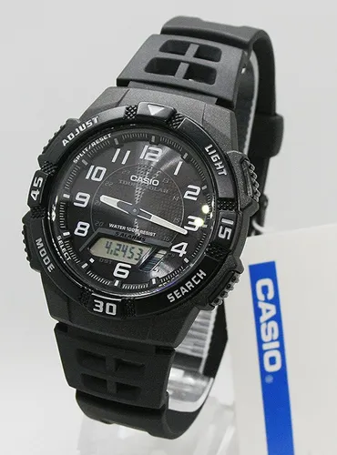 Casio Collection Uhr AQ-S800W-1BVEF - Solar Ana-Digi Sportuhr, wasserdicht bis 100 Meter, ideal für Sport und Alltag
