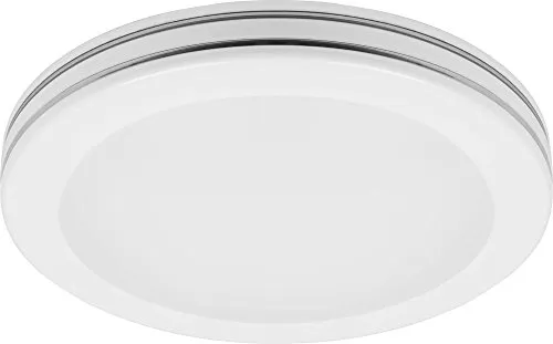 TEVEA® LED Deckenleuchten 24W | Ø39cm | Deckenlampe | Led Lampe | 230V (Chrome - Warmweiss)