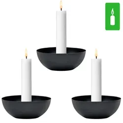 3er Set Moderne Kerzenständer Kerzenhalter Deko Bokka