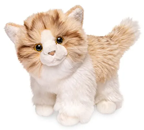 Uni-Toys - Kätzchen, stehend (beige-weiß) - 18 cm (Länge) - Plüsch-Katze - Plüschtier, Kuscheltier