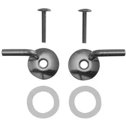 Duravit Scharnierpaar Starck 3 chrom für WC-Sitz - Hochwertiges Scharnierpaar für den Duravit WC-Sitz Starck 3, ohne SoftClose, ideal für eine langlebige und stabile Befestigung in der Sanitärinstallation.