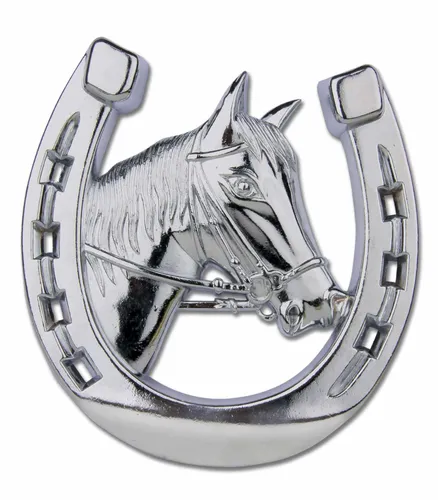 Autohufeisen mit Pferdekopf Autozierhufeisen Autodeko Autodekoration