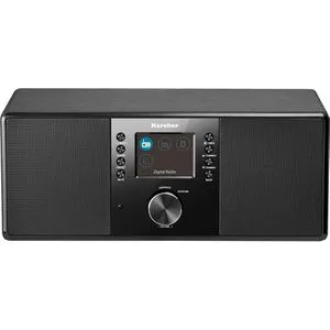 Karcher DAB 5000+ Digitalradio - DAB+ UKW-RDS, Bluetooth und AUX-IN, mit Dual-Alarm und 10 Watt RMS für erstklassigen Klang