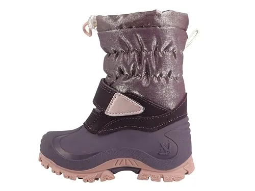 Lurchi 63L6013001 Schneestiefel, aubergine, 28 EU - Wanderschuhe für Kinder, robust und bequem, ideal für kalte Tage im Freien.