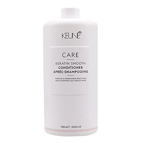 Keune Care Keratin Smooth Conditioner 1000ml - Haarspülung für normales, trockenes und frizziges Haar, 1000 ml – pflegt intensiv und sorgt für glattes, geschmeidiges Haar.