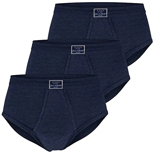 ESGE 53-420 Jeans Sportslip mit Eingriff, 3er Pack Größe 6 in blau von ESGE