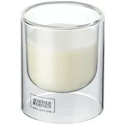 SCHÖNER WOHNEN Kollektion Duftkerze   , transparent/klar , Glas,Wachs , Maße (cm): H: 11  Ø: 9
