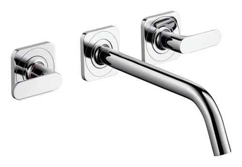 Axor Citterio M 3-Loch Waschtischarmatur Unterputz - Chrom, 226 mm Ausladung - Elegante Waschtischarmatur für stilvolles Badezimmerdesign, mit hoher Flexibilität dank Unterputzinstallation.