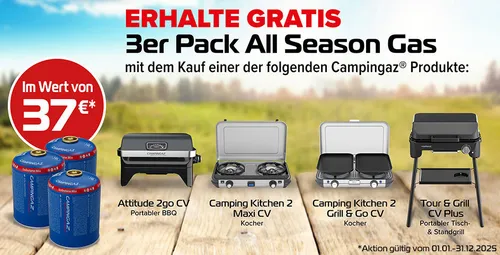 Campingaz Attitude 2go CV Gasgrill Set - BBQ & Grill mit 1 Edelstahlbrenner und 1200 cm² Grillfläche, ideal für Grillabende unterwegs - inklusive 4x Gaskartusche CV470 für sofortigen Einsatz.