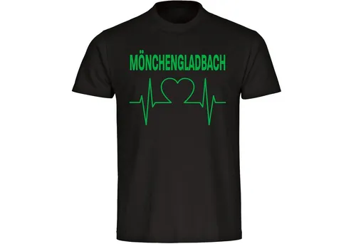 multifanshop T-Shirt Herren Mönchengladbach - Herzschlag - Männer