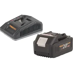 Procraft Starter Pack C20/4 mit Ladegerät und Akku - Komplettpaket mit 20 V 4 A Ladegerät und 20/4 Akku (4,0 Ah) für zuverlässige Energieversorgung. Ideal für den professionellen Einsatz in verschiedenen Anwendungen.