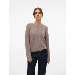 VMNOVAH LS O-Neck Pullover GA NOOS - Pullover für Damen, elastischer Materialmix mit Wollanteil für ein angenehmes Tragegefühl und stilvollen Rundhals-Schnitt.