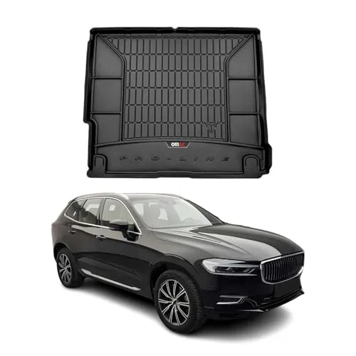 OMAC Kofferraummatte für Volvo XC60 2017-2025 - Premium TPE-Automat für Volvo XC60, geruchlos mit Vanilleduft, wasserdicht, umweltfreundlich und mit Anti-Rutsch-Technologie für sicheren Halt und ultimativen Allwetterschutz.