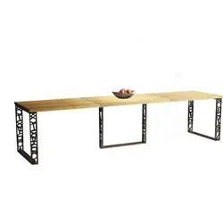 Endo-Moebel Esstisch, Eiche, Holzwerkstoff, Rechteckig,Rechteckig, 85x76x130 cm, Esszimmer, Tische, Esstische