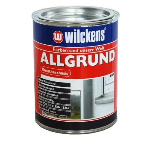 Wilckens Farben Bodenversiegelung Allgrund 2,5L Grau - Bodenbeschichtungen mit aktivem Rostschutz, schnelltrocknend und wetterbeständig – ideal für innen & außen, sorgt für hohe Haftfestigkeit und perfekten Verlauf.