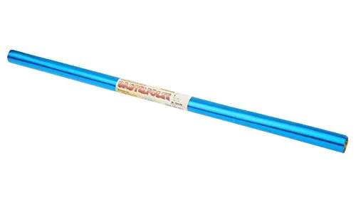 folia Alu-Bastelfolie Metallfolie 50 cm x 78 cm Aluminium für Weihnachten Gold/Blau