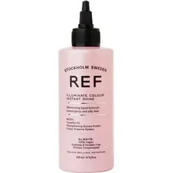Ref. REF Illumnate Colour Instant Shine Liquid Lotion 200 ml - Hochwertige Styling-Lotion für brillanten Glanz und geschmeidiges Haar. Ideal für das perfekte Finish in der Haarpflege und -stylings.