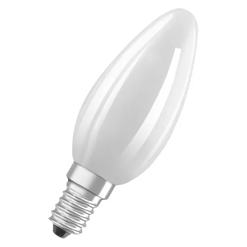 LEDVANCE Classic LED E14 Kerze Fadenlampe Matt 5.9W 806lm - 827 Extra Warmweiß | Dimmbar - Ersatz Für 60W