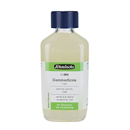 Schmincke Dammarfirnis matt 200 ml - Hochwertiger Mattfirnis für künstlerische Arbeiten. Bietet eine dauerhafte, matte Oberfläche und schützt Ihre Werke effektiv. Ideal für den kreativen Einsatz in der Malerei.