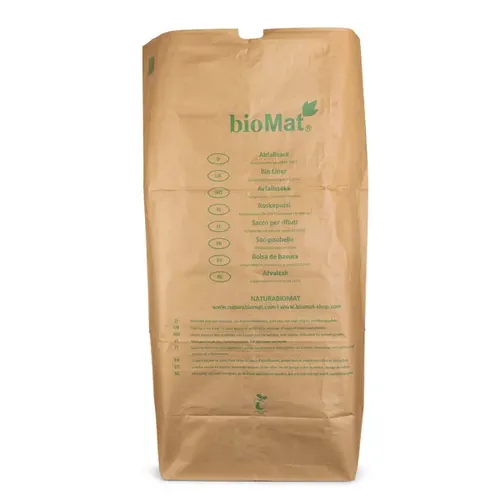 Papiersäcke Natura Biomat Kraftpapier kompostierbar 240 L 1-lagig nassfest, biologisch abbaubar und kompostierbar PSE-240-ZF