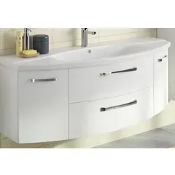 Pelipal Serie 4010 Waschtischunterschrank Weiß GL 140 cm von Pelipal