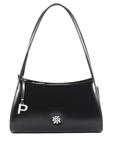 Picard Black Tie Schultertasche 31 cm schwarz - Damen-Schultertasche aus hochwertigem Rindleder mit geräumigem Hauptfach, sicherem Reißverschluss und praktischem Schultergurt für hohen Tragekomfort.