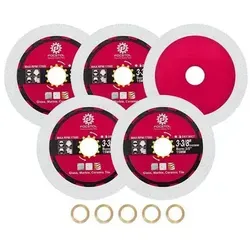 Trennscheibe Diamant 85mm für Glas - Packung mit 5 - Entdecke die Trennscheibe Diamant 85mm für präzises Schneiden von Glas, Jade und Fliesen. Mit hochwertigem Material und langer Lebensdauer ideal für Trocken- und Nassschnitt. Perfekt für alle DIY-Projekte!