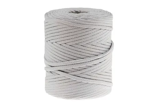 maDDma Seil 100m Polyester-Schnur Kordel 4mm, hellgrau