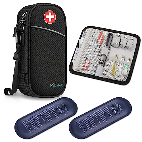 MEDMAX Insulin Kühltasche mit 2 Kühlakkus