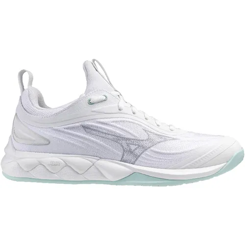 Mizuno WAVE LUMINOUS 3 Damen - Leistungsstarker Laufschuh in Weiß - Laufschuhe mit Mizuno Wave-Technologie für optimale Dämpfung und Stabilität. Atmungsaktives Obermaterial und robuste Außensohle sorgen für Komfort und Halt bei jedem Schritt.