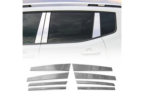 OMAC Zierleisten-Aufkleber für BMW X5 E (2006-2013) - Chrom Silber 8tlg - Hochwertige Zierleisten für Ihr Fahrzeug, die nicht nur stilvoll sind, sondern auch Ihre Originalteile vor Kratzern schützen. Einfache Installation ohne Bohren, langlebig und rostbeständig.