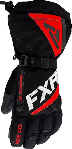 FXR Fuel Snowmobil Handschuh, schwarz-rot, Größe 2XL für Männer