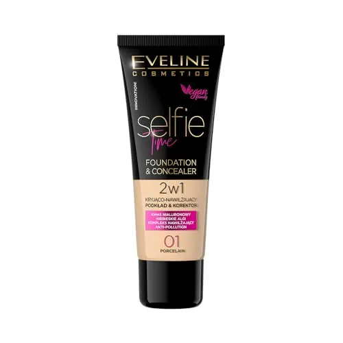 Eveline 2-in-1 Make-up & Concealer 30ml Farbton 03 Vanille hochdeckend