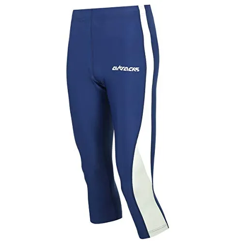 Airtracks FUNKTIONS Laufhose 3/4 LANG/Running Hose/Tight/Kompression- blau - L