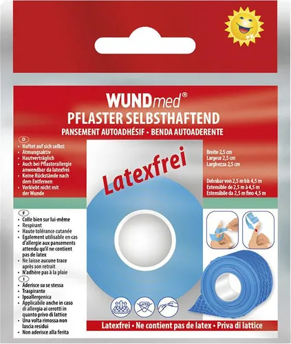 WUNDmed® Pflaster Kohäsiv blau 1 Rolle 02-092-PB