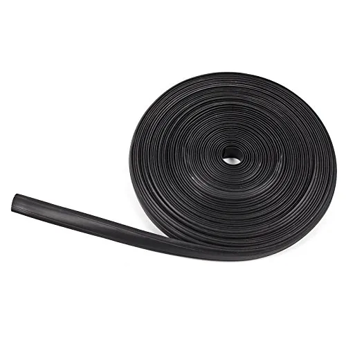 wamovo 30/60 Meter Kederband 12 mm schwarz Kunststoff Leistenfüller für Wohnwagen (3x10m)