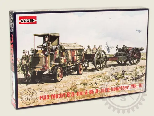 FWD Model B 3 ton&BL 8-inch howitzerMKVI / 1:72 - Roden 713