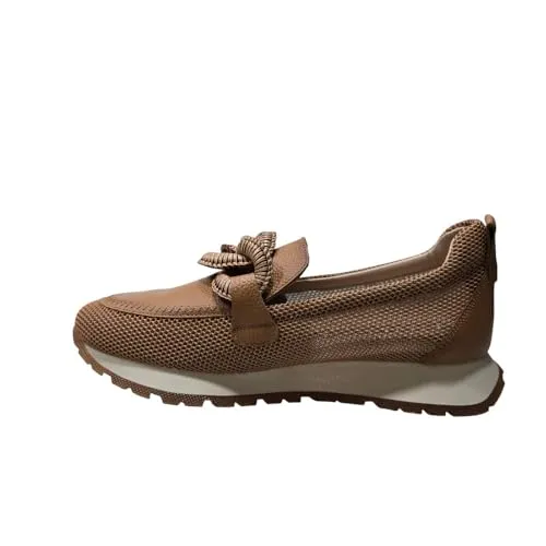 Hispanitas HV254065 Braune Kansas Leder Mokassins - Lässige Mokassins aus Leder mit 3,5 cm Dämpfungssohle und Triflow-Technologie für optimalen Komfort. Ideal für entspannte Tage zu Hause.