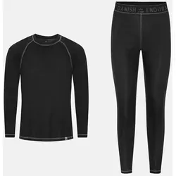 UNISEX THERMOUNTERWÄSCHE SET - 1-Pack - Schwarz/Grau - 3XL - Funktionsunterwäsche aus recycelten Materialien, atmungsaktiv und feuchtigkeitsableitend für maximale Frische und Komfort. Ideal für Outdoor-Aktivitäten und entspannte Stunden zu Hause.