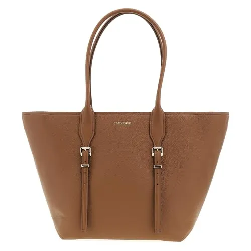 Michael Kors LG Buckle Tote Handtasche - Elegante Handtasche mit Reißverschlussfach und praktischen Innentaschen für optimale Organisation. Stilvolles Design in Luggage-Farbe.