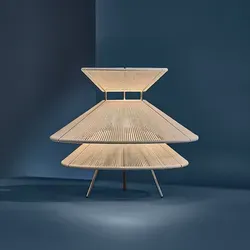 Produktbild Tischleuchte FRANDSEN, Kiku, dimmbar, Weiß, für Wohnzimmer, Stoff / Textil, Design - 30