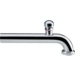 Abgangsbogen 90° - Messing verchromt, 32 x 220 mm - Sanitärinstallation mit Bördelrand für eine sichere und langlebige Verbindung in Rohrsystemen.