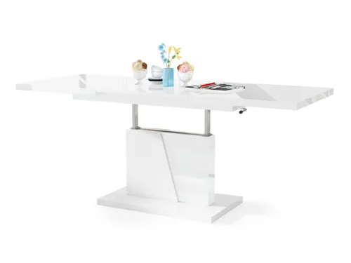 Mazzoni Grand Noir Couchtisch ausziehbar & höhenverstellbar - Konsolentisch fürs Wohnzimmer: Ausziehbar von 120 cm auf 180 cm, ideal für kleine Räume, und höhenverstellbar für maximalen Komfort. Modernes Design, robust und pflegeleicht.