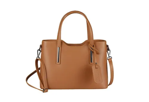 ITALYSHOP24 Schultertasche Made in Italy Damen echt Leder Henkeltasche Shopper Lederhandtasche, Italienische Umhängetasche Cross Over Body Hobo Bag, Premium Qualität