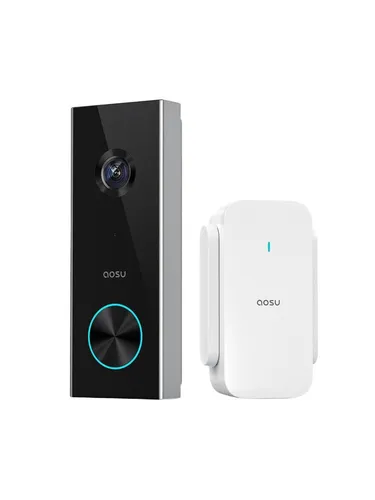 Aosu V8P Video-Türsprechanlage WLAN Komplett-Set - Haus-Alarmanlagen mit HD-Videoübertragung und Zwei-Wege-Audio für maximale Sicherheit und Komfort.