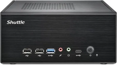 Shuttle XPC slim Barebone XB860G2 - S1851, Intel H860 - Kompakter Barebone für individuelle PC-Lösungen, ausgestattet mit 2 HDMI- und 1 DisplayPort-Anschluss sowie 2 PCIe-Slots für erweiterbare Leistung.